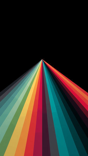 Rainbow Prism Light Beams
