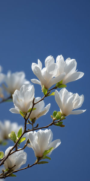 White Magnolia Blossoms