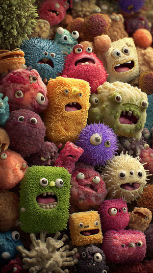 Cute Fuzzy Monsters