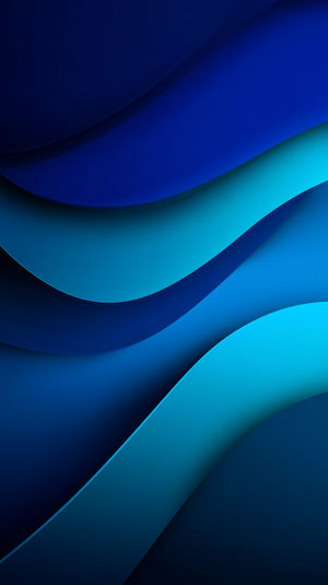 4K abstract blue and teal layered waves with smooth curved gradients forming a minimalist modern background.