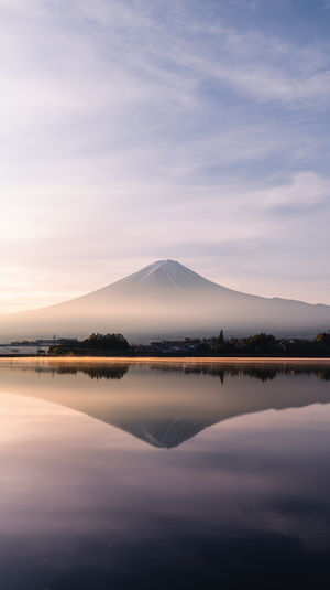 Mount Fuji Morning Reflection