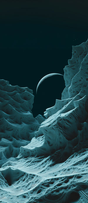 Abstract Fractal Moonscape