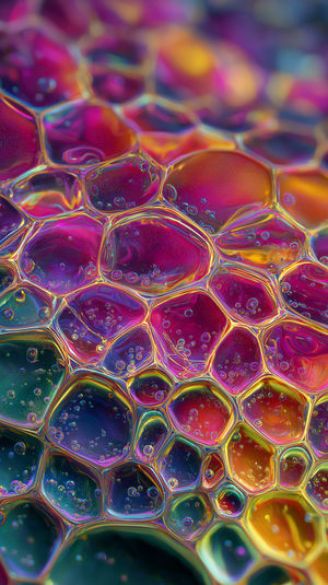 Iridescent Bubble Abstract