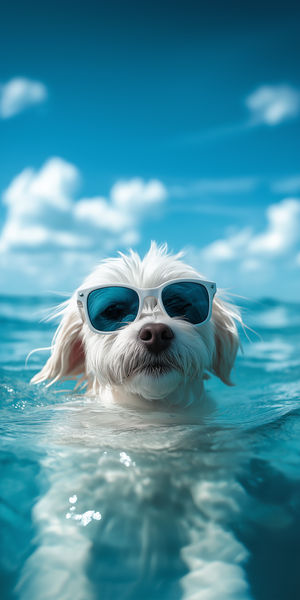 Chillin’ Doggo Vibes - Premium iPhone Lock Screen Wallpaper