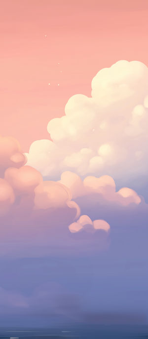 Pastel Clouds Dreamscape Wallpaper