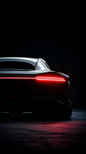 Sleek Night Drive - Premium iPhone Lock Screen Wallpaper