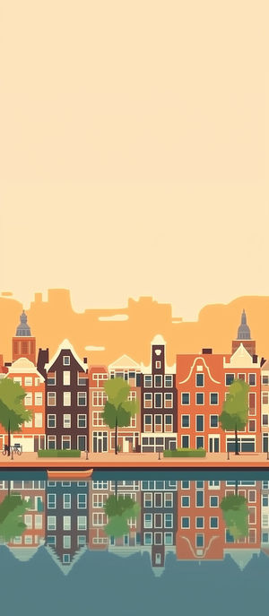 Amsterdam Canal Reflection