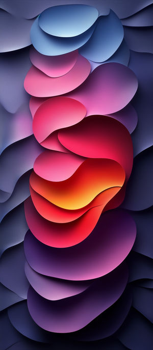 Layered Gradient Abstract Art