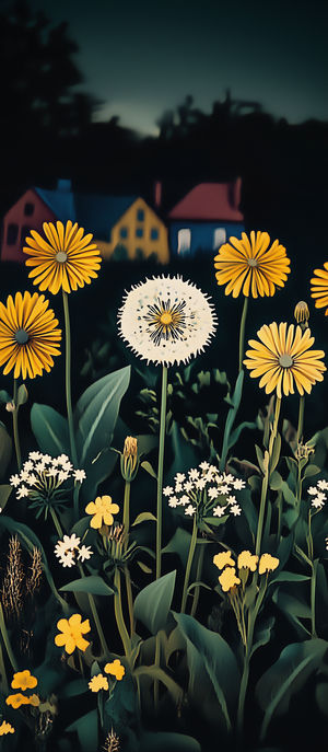 Dandelion Wildflower Cottage Garden