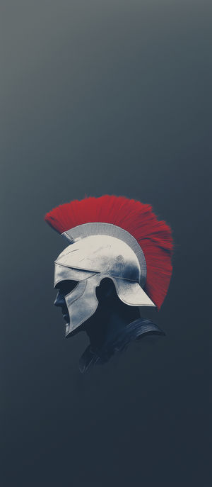 Spartan Helmet Digital Art