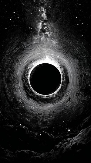 Black Hole Vortex Illustration