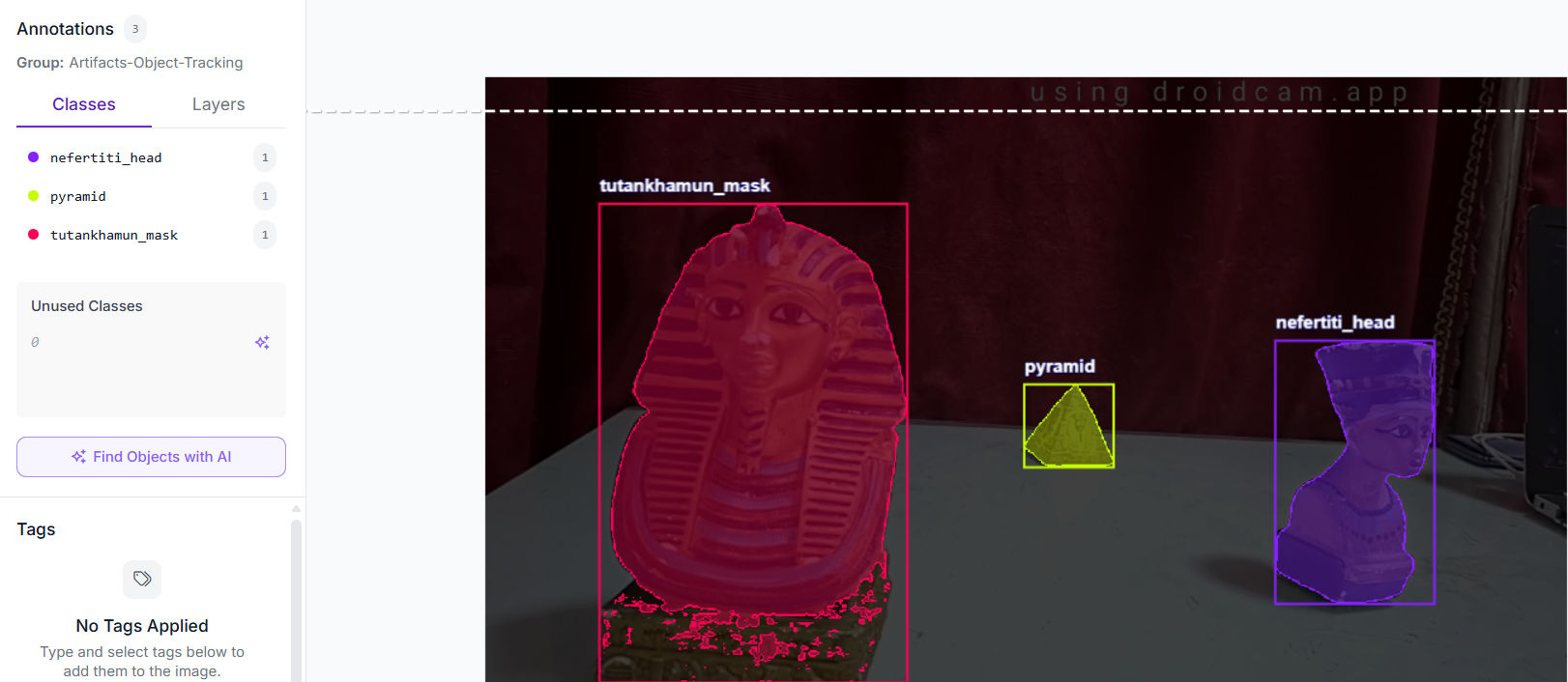 Object Detection for Artifacts feature 4 screenshot - AI/ML/Computer Vision project
