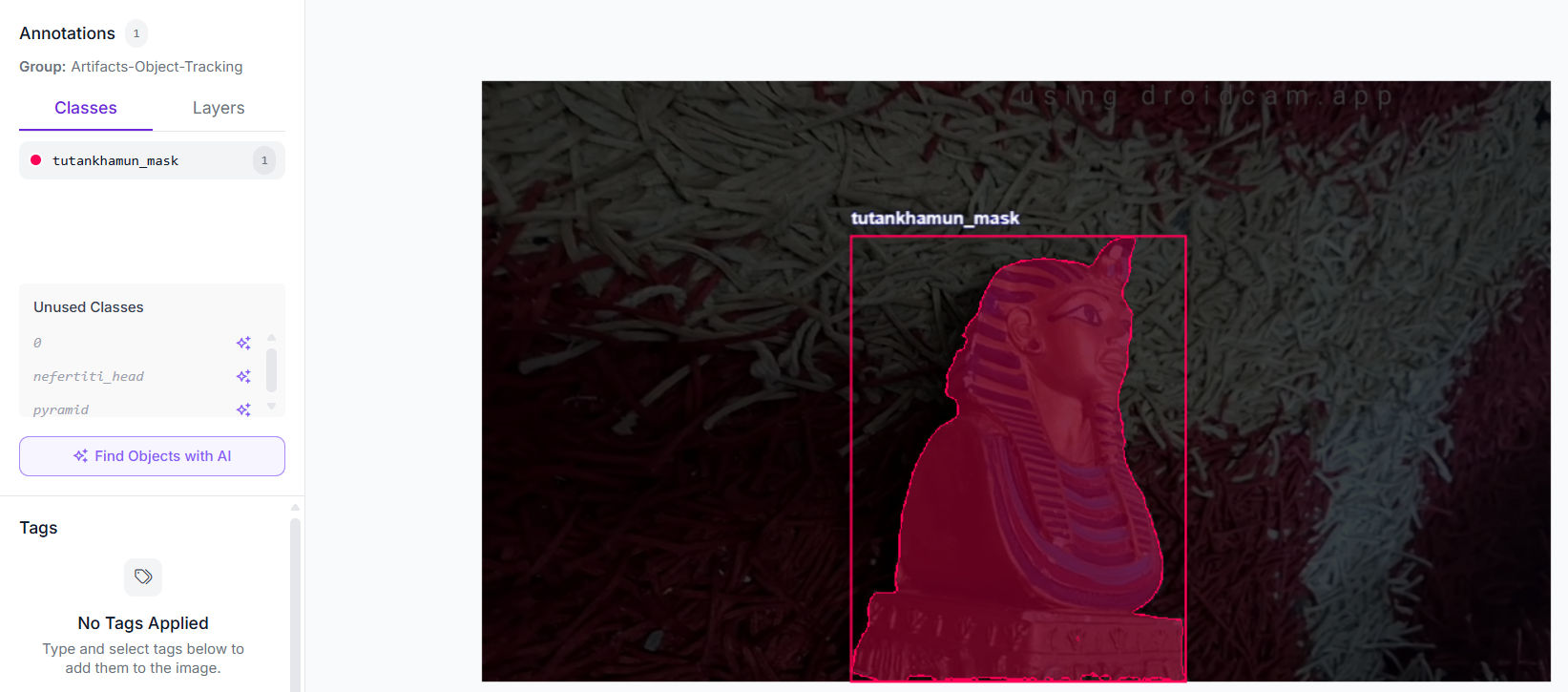 Object Detection for Artifacts feature 6 screenshot - AI/ML/Computer Vision project