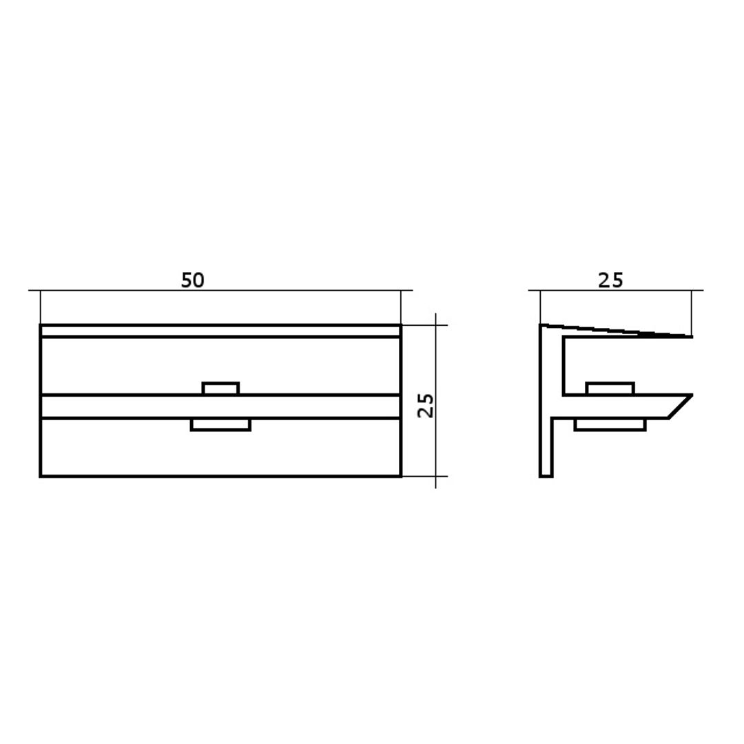 FEST Wspornik uchwyt regulowany do półek szklanych + wkręty - miniatura 7