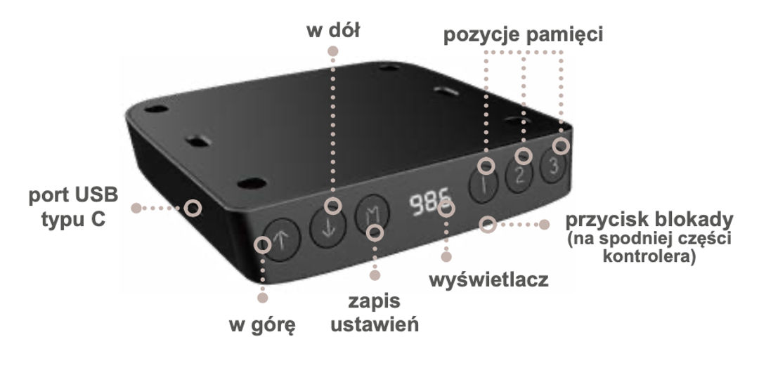 Stelaż elektryczny do biurka Rejs FUTURO Compact - miniatura 3