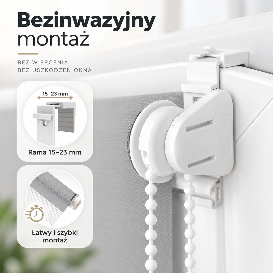 Roleta Blackout Premium na wymiar – roleta zaciemniająca i termoizolacyjna - miniatura 2