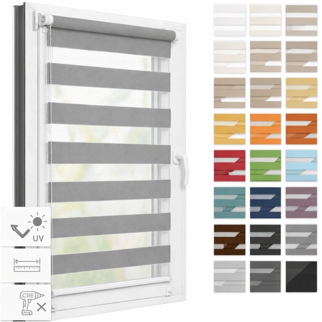 Roleta Okienna Zaciemniająca | Typ Dzień i Noc | Materiał Standard - Konfigurator na wymiar - miniatura 19