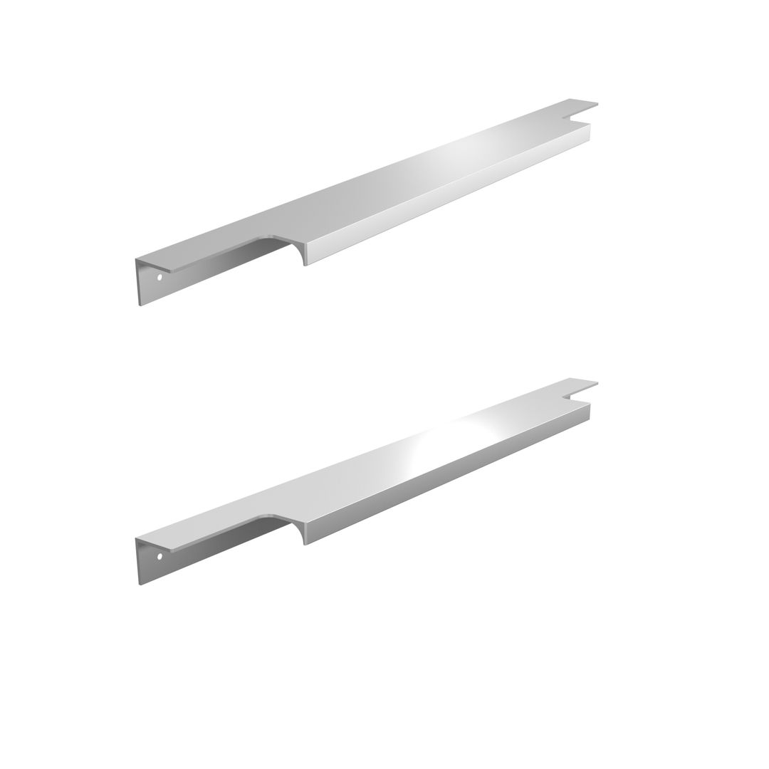 Aluminiowy uchwyt krawędziowy AL-3 cięty - na wymiar - Alusfera