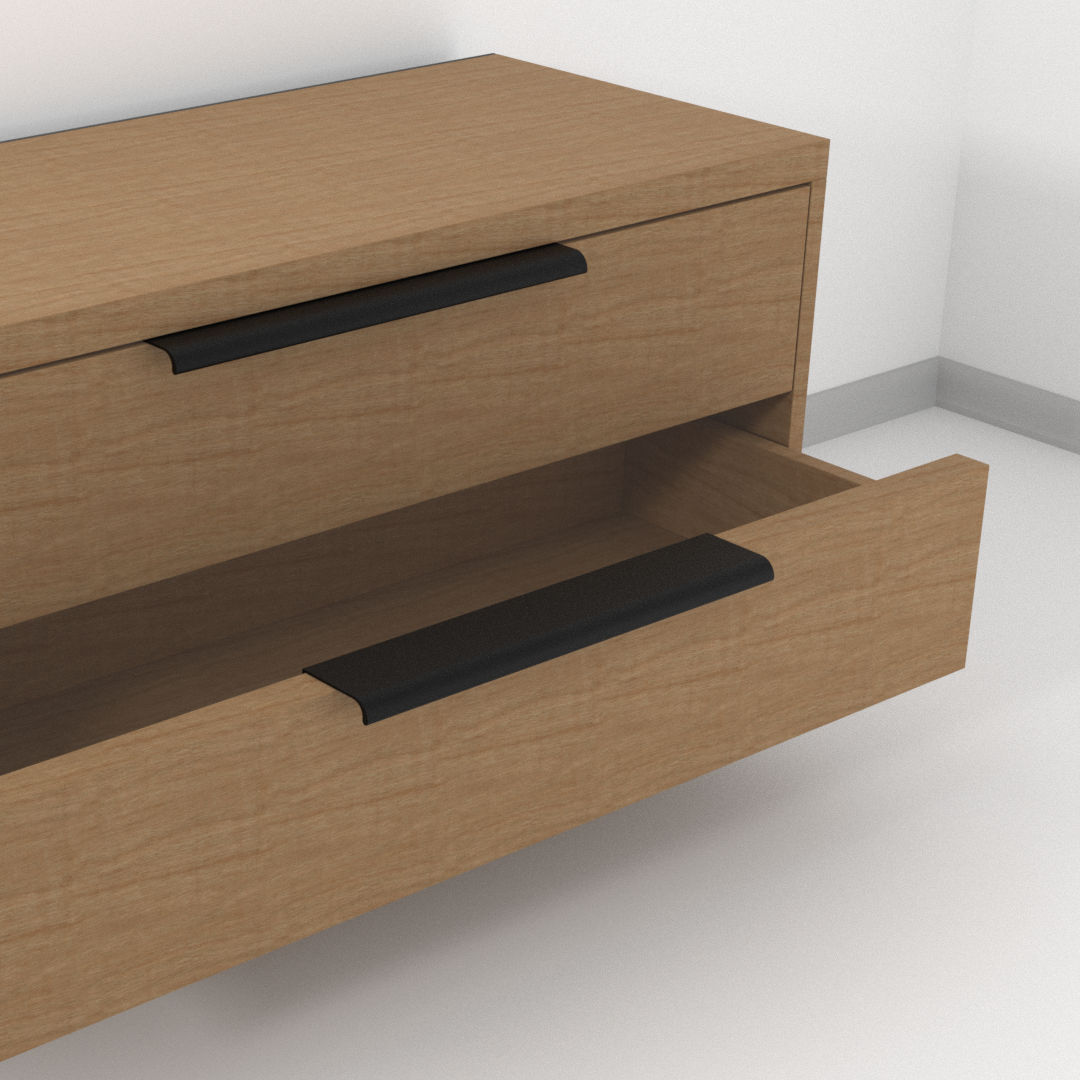 FEST FE8 - Aluminiowy uchwyt meblowy krawędziowy do mebli + wkręty - miniatura 6