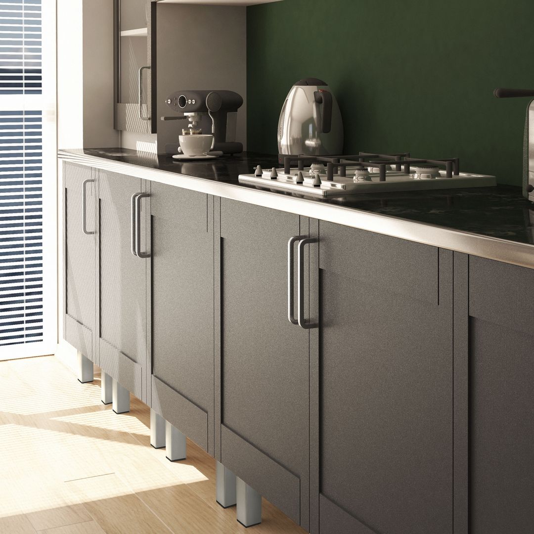 8 x Aluminiowa Noga Nóżka Meblowa Do Mebli BASIC + Wkręty - Konfigurator - miniatura 12