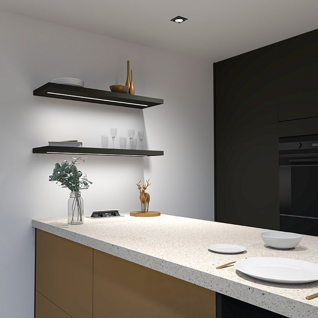 Aluminiowy kanał LED | Profil wpuszczany + Klosz - Konfigurator na dowolny wymiar - miniatura 7