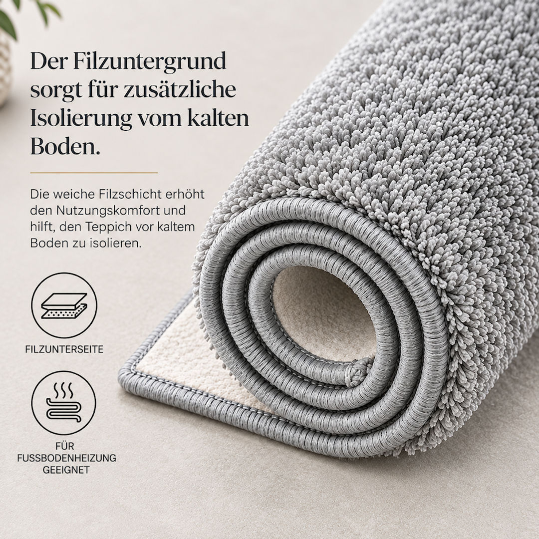 Shaggy-Teppichboden nach Maß – weicher Hochflor für Wohnzimmer und Schlafzimmer - miniatura 4