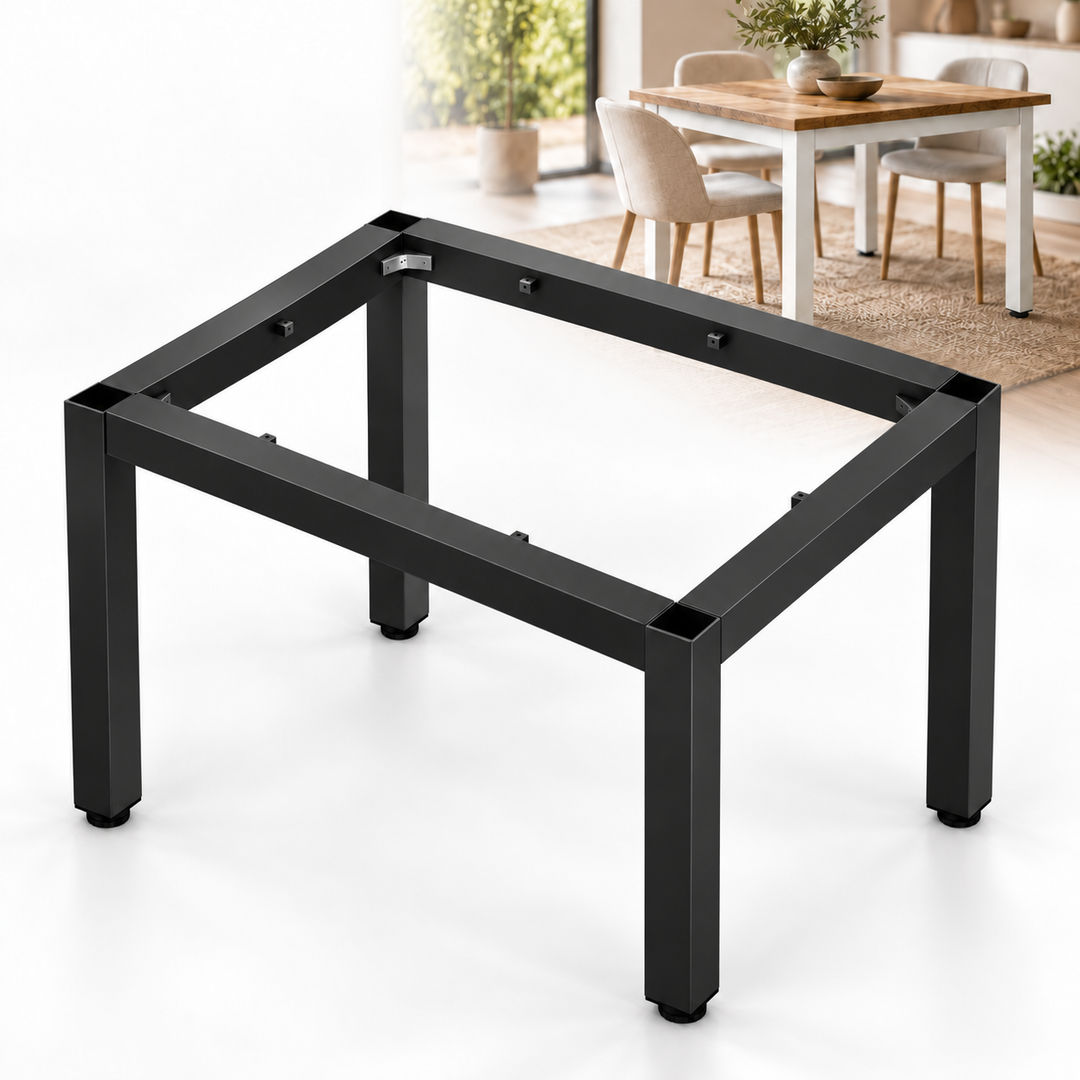Stelaż aluminiowy 60x60 mm SOLID do stołu i mebli na wymiar – Konfigurator - zdjęcie edytowane przy pomocy AI