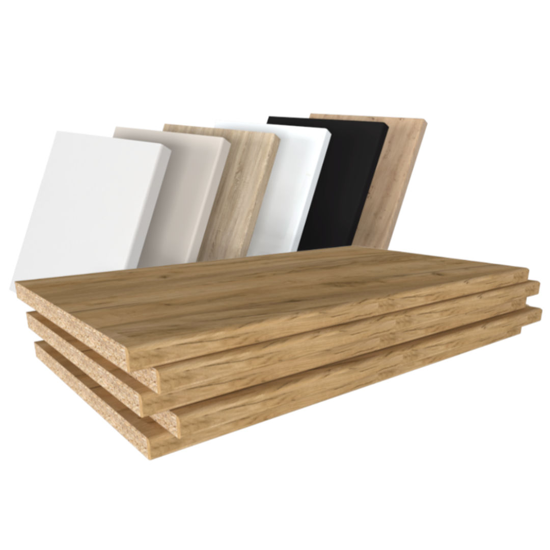 Półka | Formatka | Płyta meblowa 18 mm - DĄB ZŁOTY CRAFT - Konfigurator na wymiar - miniatura 4