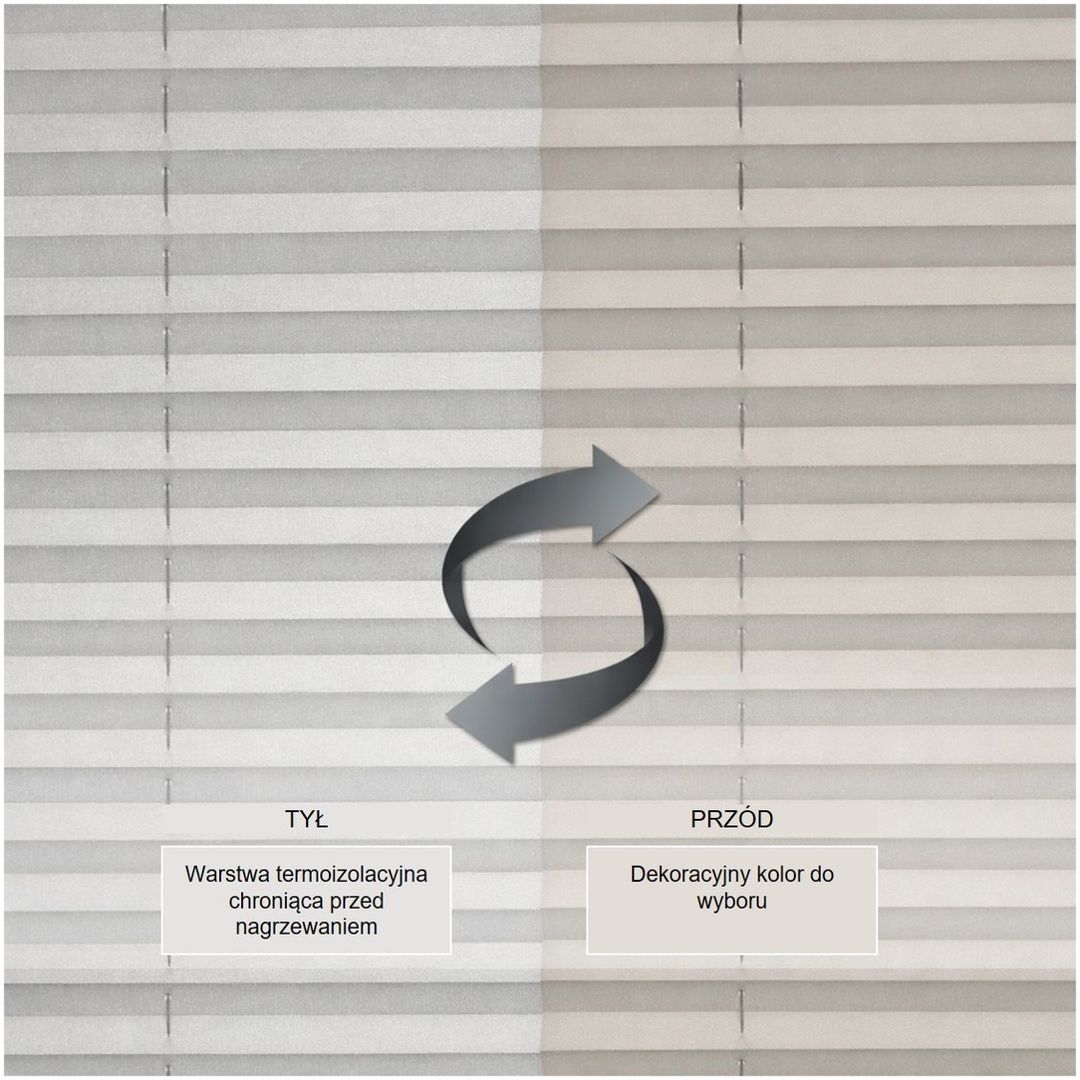 Plisa Okienna Zaciemniająca | Typ TERMOIZOLACYJNA PREMIUM | Ograniczone Nagrzewanie - Konfigurator - miniatura 12