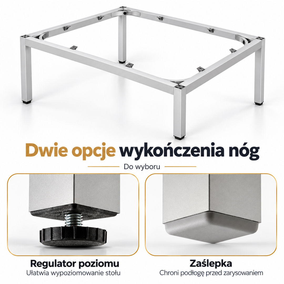 Stelaż aluminiowy 30x30 mm CLASSIC do stołu i mebli na wymiar – Konfigurator - miniatura 6 - zdjęcie edytowane przy pomocy AI