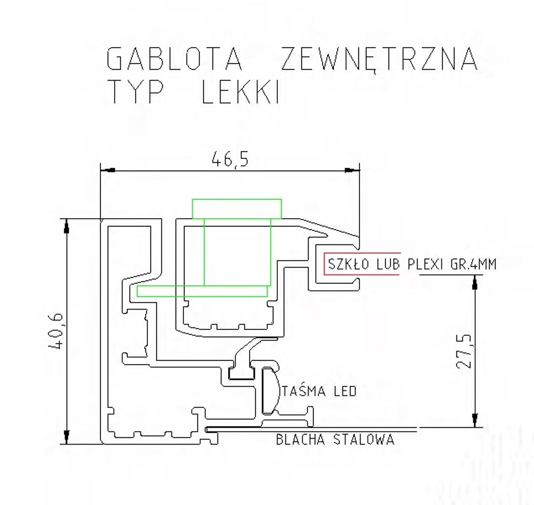 Zewnętrzna gablota ogłoszeniowa zawieszana - Standardowe wielkości - miniatura 10