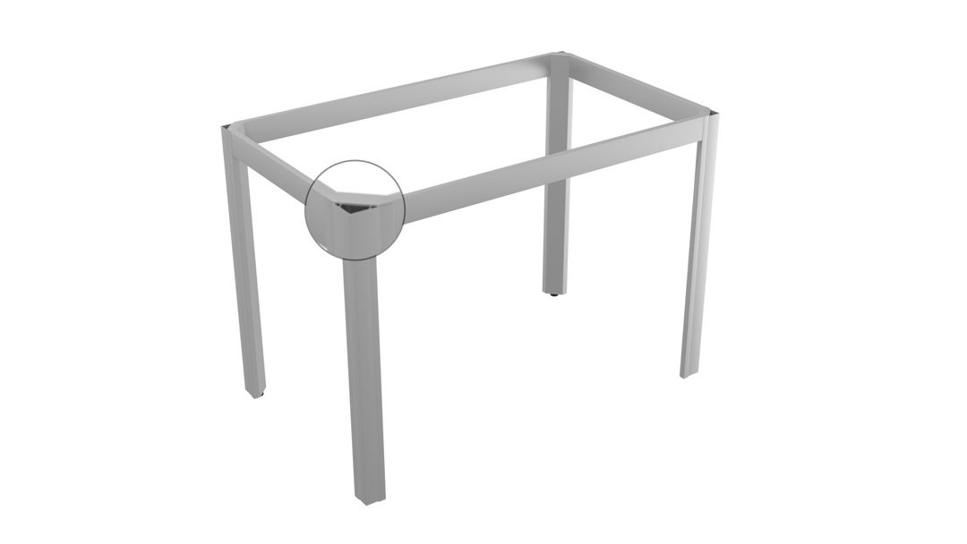Aluminiowy stelaż pod stół CORNER – Konfigurator na wymiar - miniatura 5