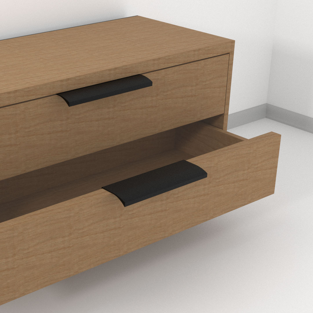 FEST FE9 - Aluminiowy uchwyt meblowy krawędziowy do mebli + wkręty - miniatura 6