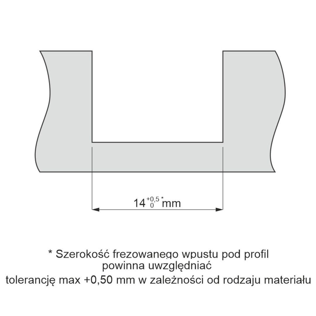 Aluminiowy kanał LED | Profil wpuszczany + Klosz - Konfigurator na dowolny wymiar - miniatura 4