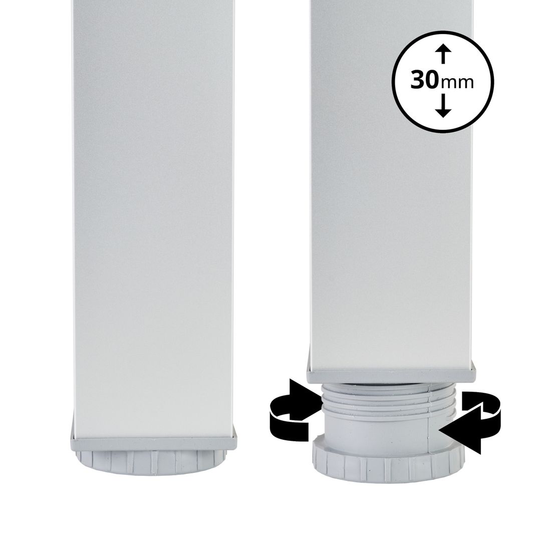 4 x Aluminiowa Noga Stołowa STRONG + Wkręty - Konfigurator - miniatura 2