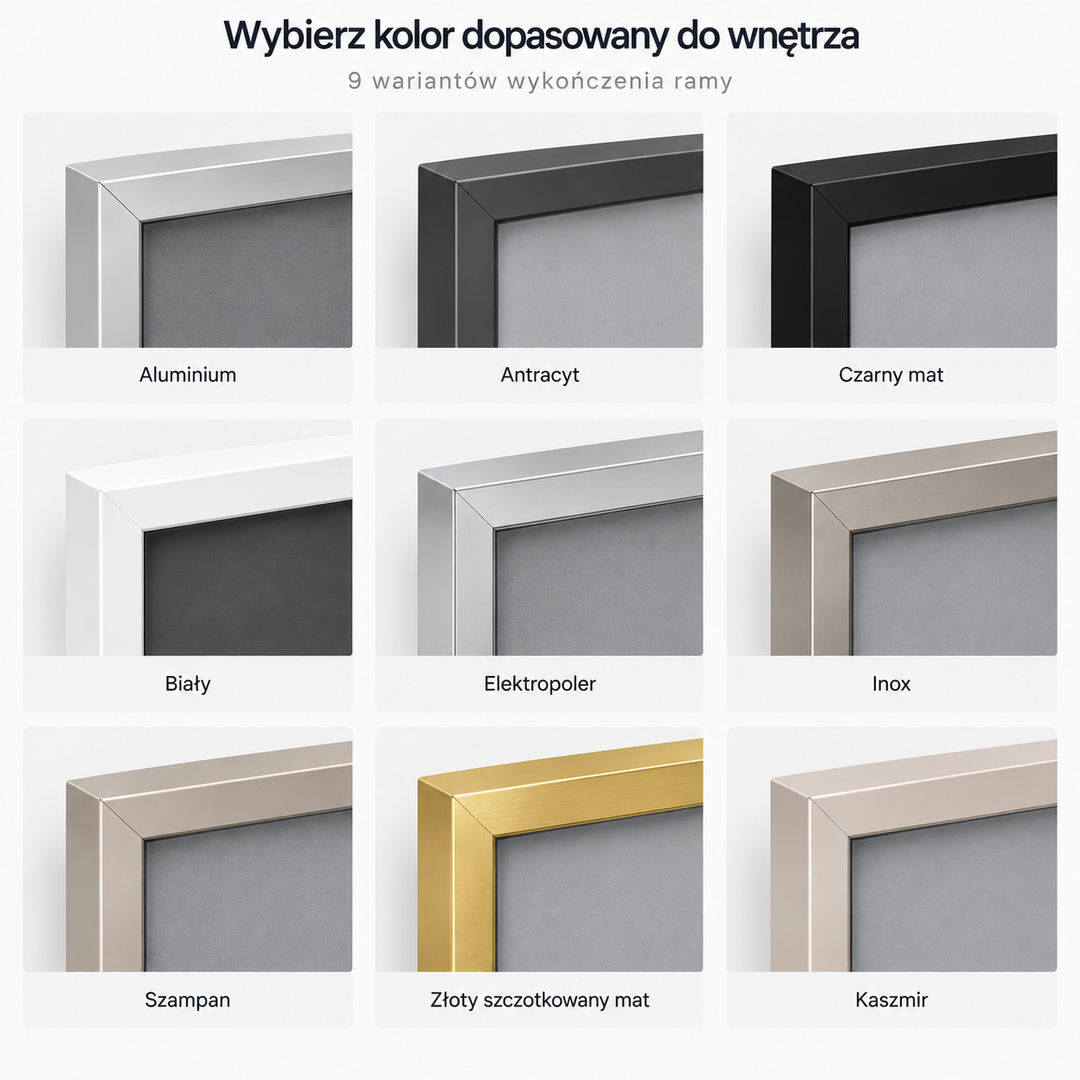 Wewnętrzna gablota ogłoszeniowa magnetyczna na A4 – zawieszana - miniatura 4