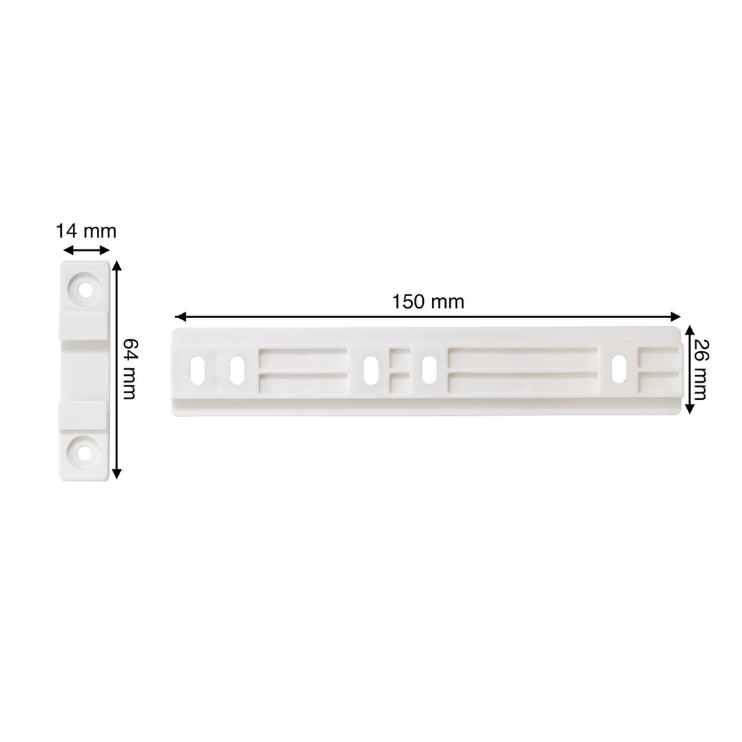Suwak do frontu lodówki do zabudowy - mocowanie + wkręty - miniatura 3