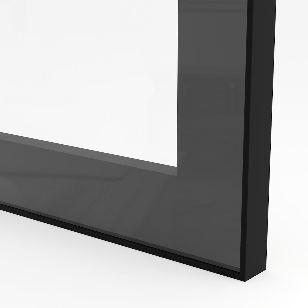 Front meblowy - ramka aluminiowa A21 ze szkłem - Konfigurator na wymiar - miniatura 2