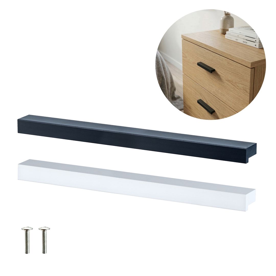 FEST FE12 - Aluminiowy uchwyt meblowy przykręcany do mebli + wkręty