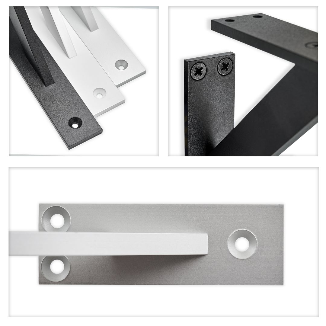 FEST Mocny aluminiowy wspornik uchwyt półki - komplet + wkręty - miniatura 8