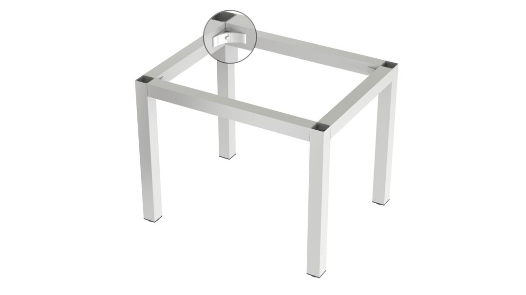 Aluminiowy stelaż pod stół PREMIUM (profil 60x60) – Konfiguracja na wymiar - miniatura 4