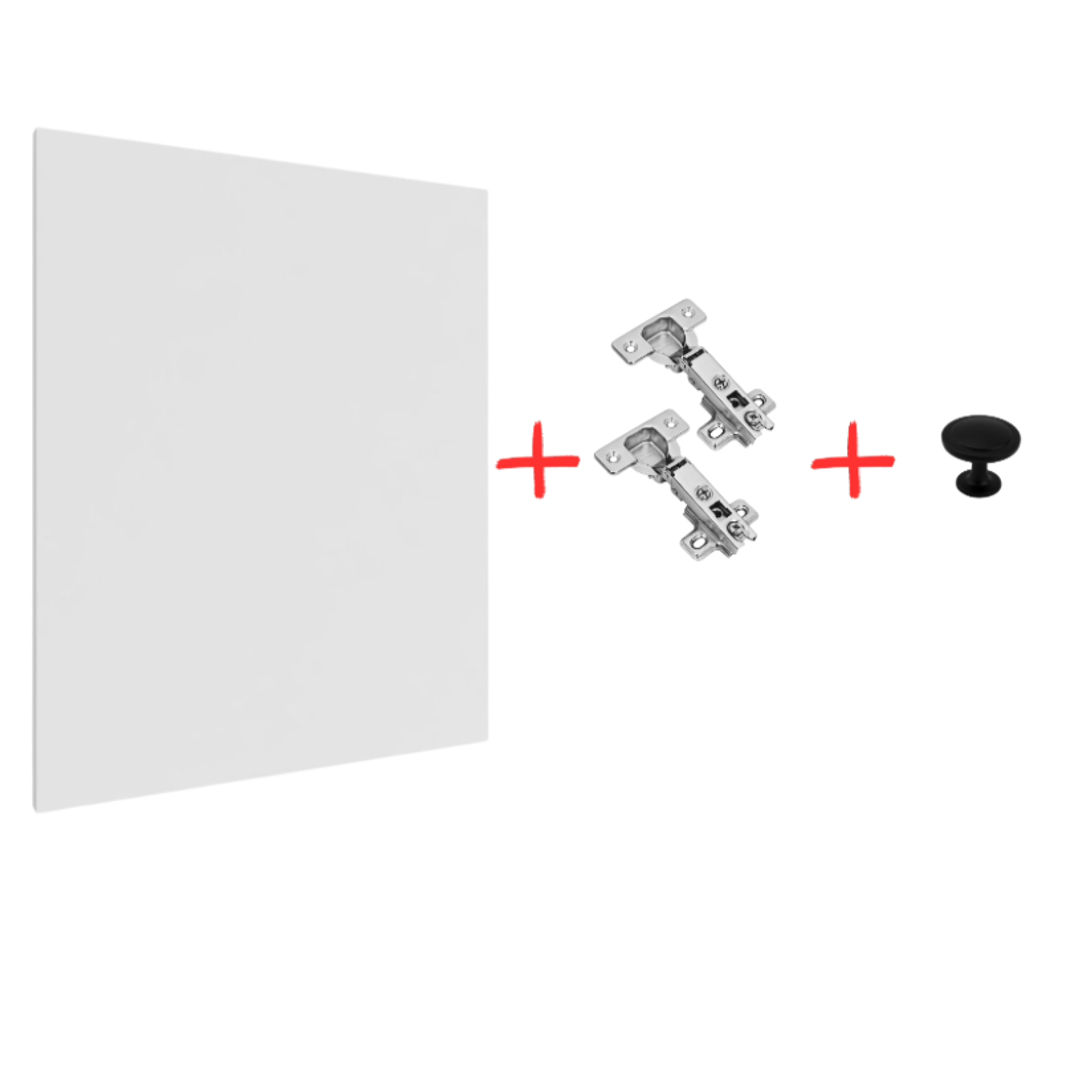 Drzwi | Fronty do szafek - CZARNY - Konfigurator na wymiar (Gratis 2 x Zawias + Gałka meblowa) - miniatura 4