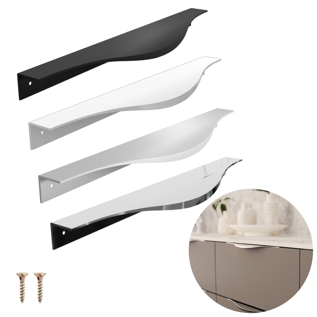 FEST FE9 Frez - Aluminiowy uchwyt meblowy krawędziowy do mebli + wkręty