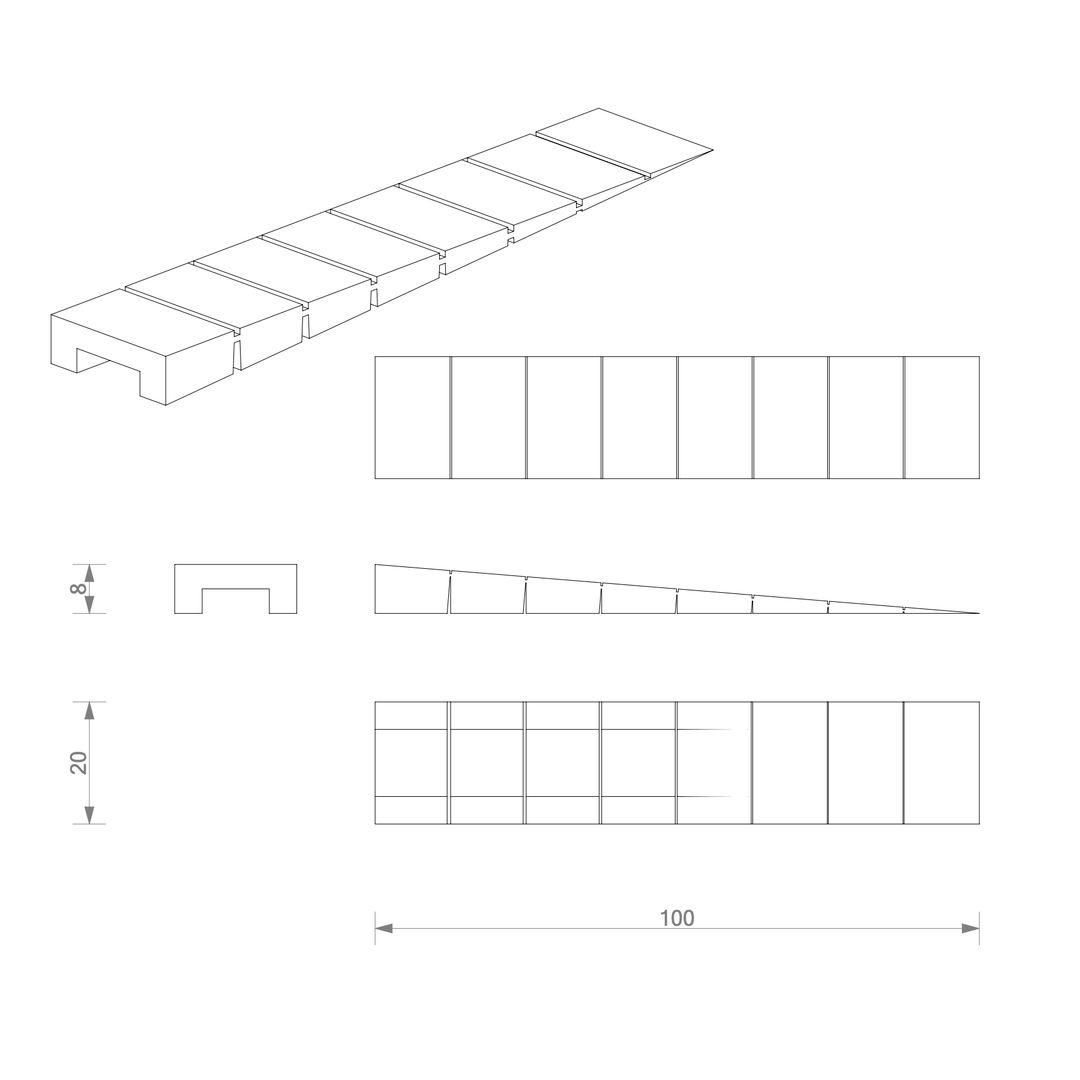 Poziomujący klin meblowy do regulacji meblii - miniatura 6
