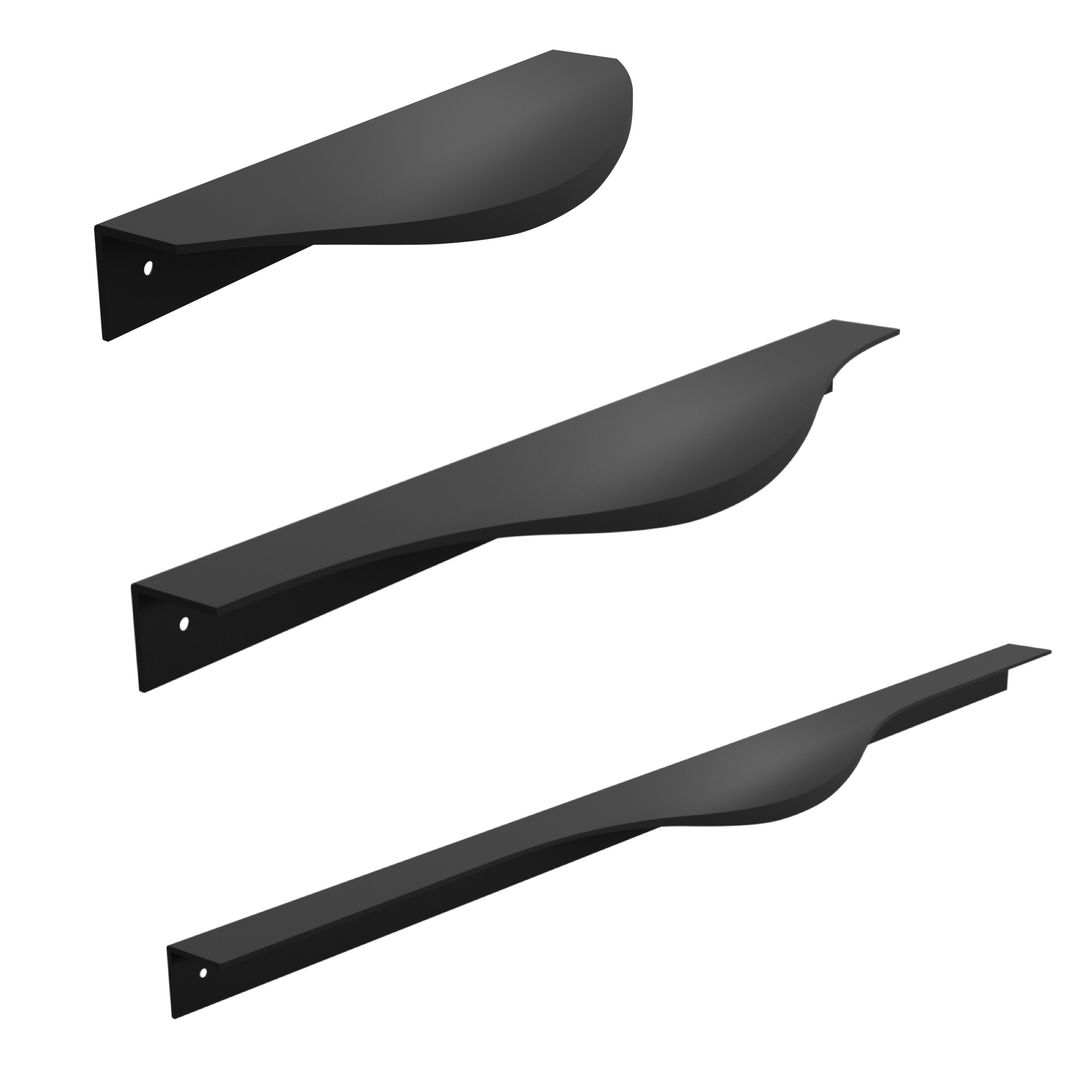 FEST FE9 Frez - Aluminiowy uchwyt meblowy krawędziowy do mebli + wkręty - miniatura 2