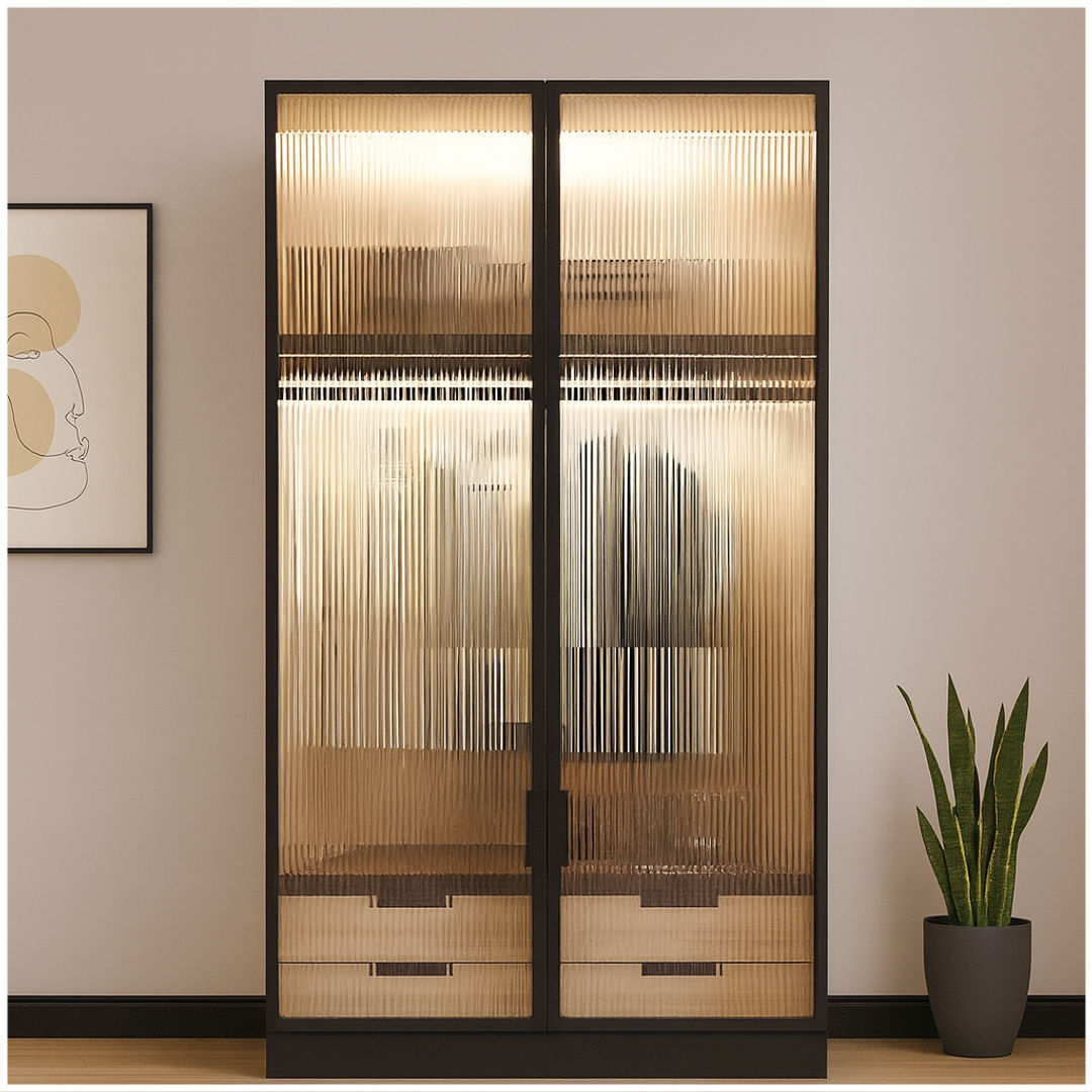 Aluminiowe drzwi szklane fronty do szafy Ikea PAX - Konfigurator frontów - Alusfera