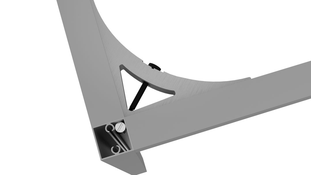 Aluminiowy stelaż pod stół STANDARD (profil 30x30) – Konfiguracja na wymiar - miniatura 7