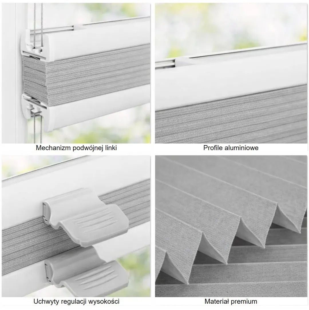 Plisa Okienna Zaciemniająca | Typ TERMOIZOLACYJNA PREMIUM | Ograniczone Nagrzewanie - Konfigurator - miniatura 5