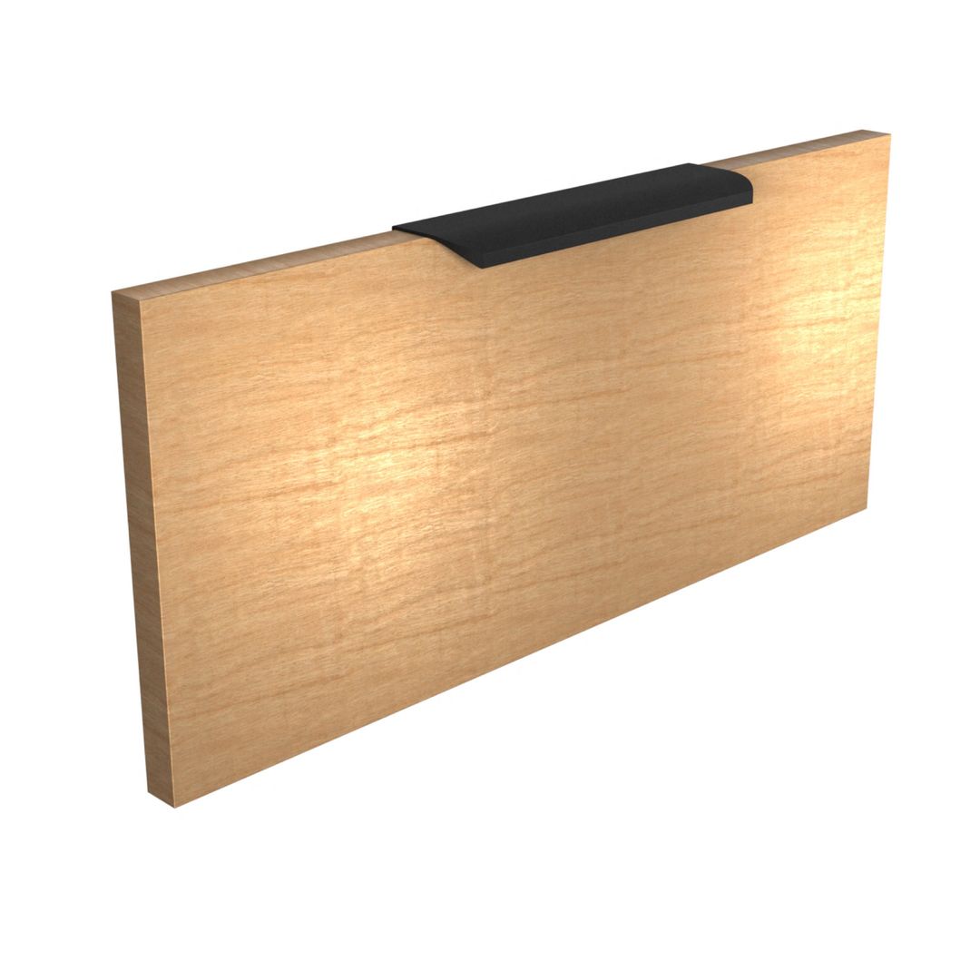 FEST FE9 Oval - Aluminiowy uchwyt meblowy krawędziowy do mebli + wkręty - miniatura 3