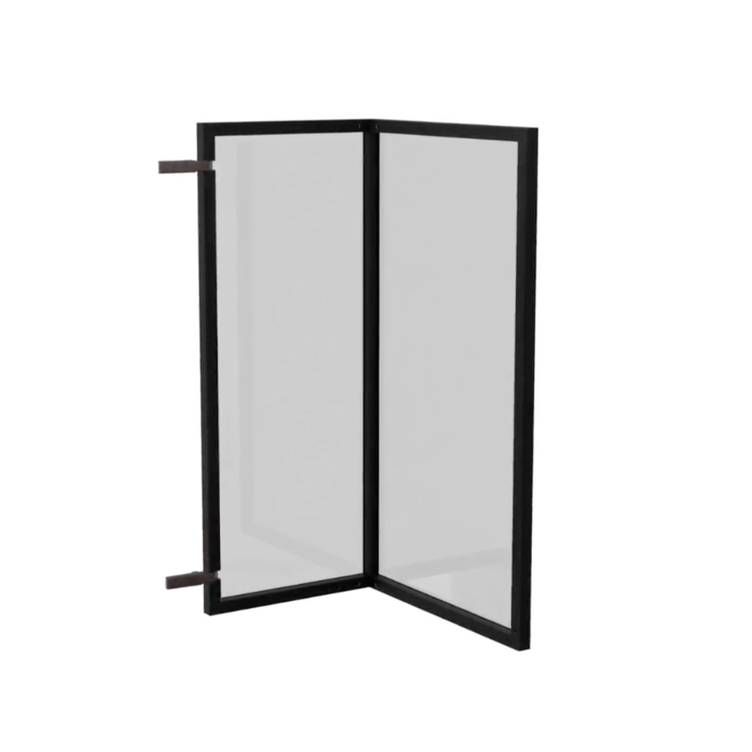 Front meblowy - ramka aluminiowa kątowa ze szkłem - Konfigurator na wymiar - miniatura 3